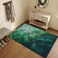 thumbnail image 1 of Area Rugs 3'x5', Green Abstract Carpet Runner Indoor Outdoor Rugs Home Decor Aesthetic, Modern Minimalist Vintage Oil Painting Non Slip Mats Washable Accent Rug for Living Room Bedroom, 1 of 8