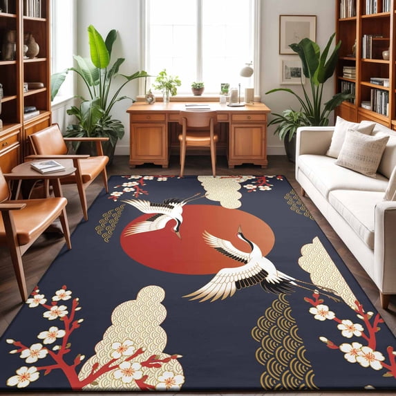 Area Rugs 3'x5', Japanese Style Carpet Runner Indoor Outdoor Rugs Home ...