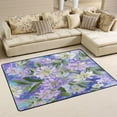thumbnail image 1 of Area Rugs 36"x24" Indoor Non-Slip Wear Resistant Floor Mats Soft Large Carpets for Living Room Bedroom Home Decor Washable Rug Elegant Purple Daffodil Pattern, 1 of 7