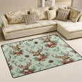 thumbnail image 1 of Area Rugs 36"x24" Indoor Non-Slip Wear Resistant Floor Mats Soft Large Carpets for Living Room Bedroom Home Decor Washable Rug Watercolor Reindeer Pattern, 1 of 7