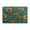 thumbnail image 1 of Area Rugs 36"x24" Indoor Non-Slip Wear Resistant Floor Mats Soft Large Carpets for Living Room Bedroom Home Decor Washable Rug Detailed Sunflowers, 1 of 7