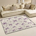 thumbnail image 1 of Area Rugs 36"x24" Indoor Non-Slip Wear Resistant Floor Mats Soft Large Carpets for Living Room Bedroom Home Decor Washable Rug Pastel Lavender Bows, 1 of 7