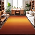 thumbnail image 1 of Area Rugs 4'x6'. Burnt Orange Yellow Ombre Carpet Runner Indoor Outdoor Rugs Home Decor Aesthetic, Modern Art Abstract Aesthetics Non Slip Mats Washable Accent Rug for Living Room Bedroom, 1 of 8