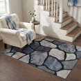 thumbnail image 1 of Area Rugs 4'x6'. Natural Stone Carpet Runner Indoor Outdoor Rugs Home Decor Aesthetic, Farmhouse Rustic Geometric Wall Non Slip Mats Washable Accent Rug for Living Room Bedroom, 1 of 8