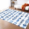 thumbnail image 1 of Area Rugs 4x6 Ft Bohemia Abstract Ethnic Style Blue Arrows Texture Non-Slip Washable Rug Indoor Rug Floor Mats Non Shedding Carpet for Living Room Bedroom Dining Room Home Decor, 1 of 8