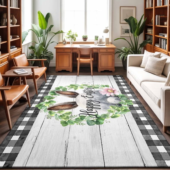 Area Rugs 5'x7', Easter Carpet Runner Indoor Outdoor Rugs Home Decor ...