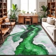 thumbnail image 1 of Area Rugs 5'x7', Teal Marble Carpet Runner Indoor Outdoor Rugs Home Decor Aesthetic, Farmhouse Contemporary Abstract Aesthetic Non Slip Mats Washable Accent Rug for Living Room Bedroom, 1 of 8
