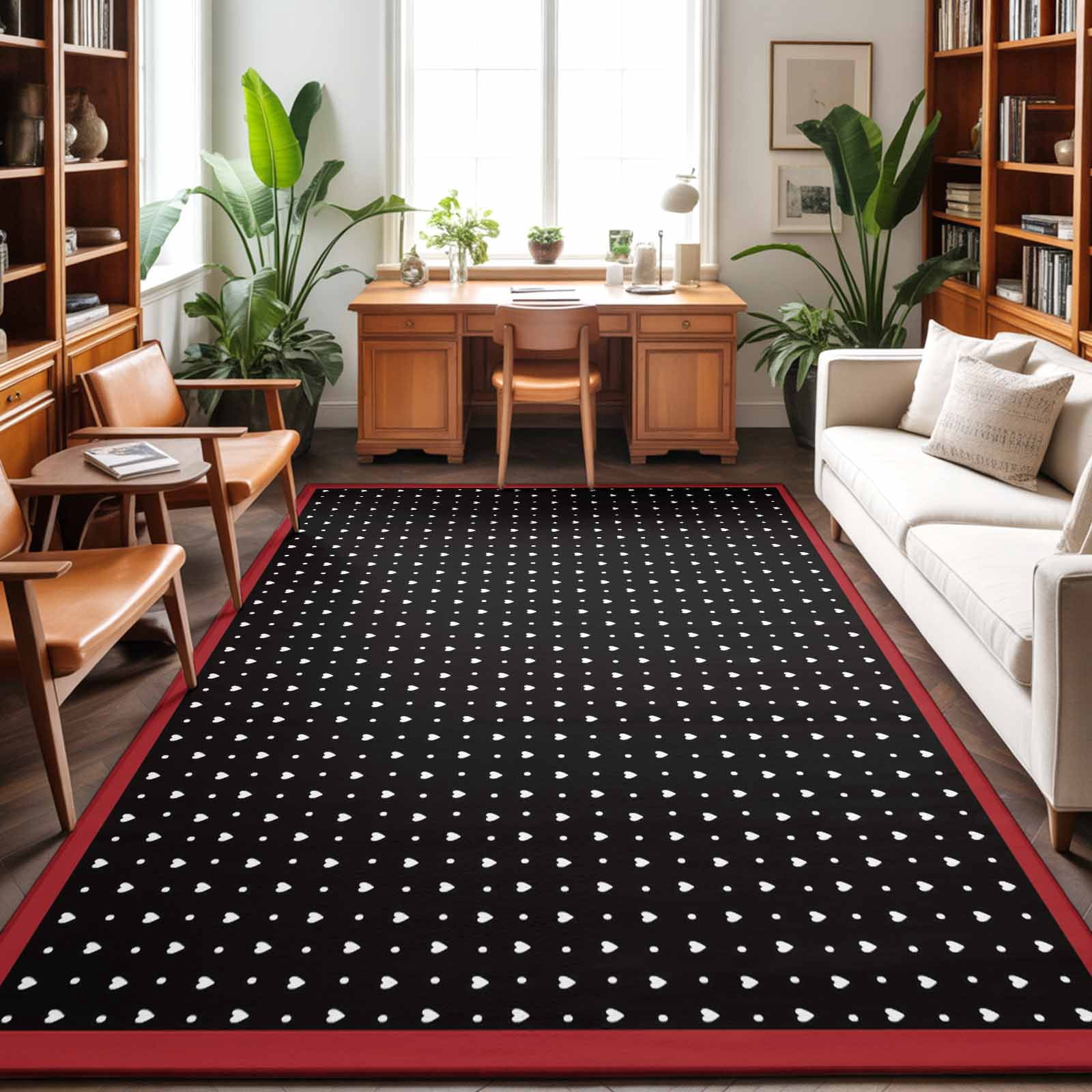 Area Rugs 5'x7', Valentine's Day Carpet Runner Indoor Outdoor Rugs Home ...