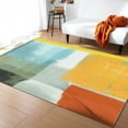 thumbnail image 1 of Area Rugs 5x7 Ft Abstract Painting Art Style Orange Blue Yellow Grey Red Non-Slip Washable Rug Indoor Rug Floor Mats Non Shedding Carpet for Living Room Bedroom Dining Room Home Decor, 1 of 8