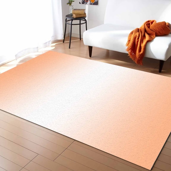 Area Rugs 5x7 Ft Ombre Abstract Gradient Coral Pink and White Non-Slip Washable Rug Indoor Rug Floor Mats Non Shedding Carpet for Living Room Bedroom Dining Room Home Decor