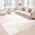 thumbnail image 1 of Area Rugs 6x9 Living Room: Washable Rug Modern Abstract Large Rug Soft Non Slip Neutral Rugs Stain Resistant Indoor Carpet for Bedroom Kitchen Dining Room Table Nursery Home Office Rugs(Beige,6'x9'), 1 of 8