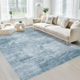 thumbnail image 1 of Area Rugs 6x9 Living Room: Washable Rug Modern Abstract Large Rugs Soft Non Slip Neutral Rug Stain Resistant Indoor Carpet for Bedroom Kitchen Dining Room Table Nursery Home Office Rugs(Blue,6'x9'), 1 of 16