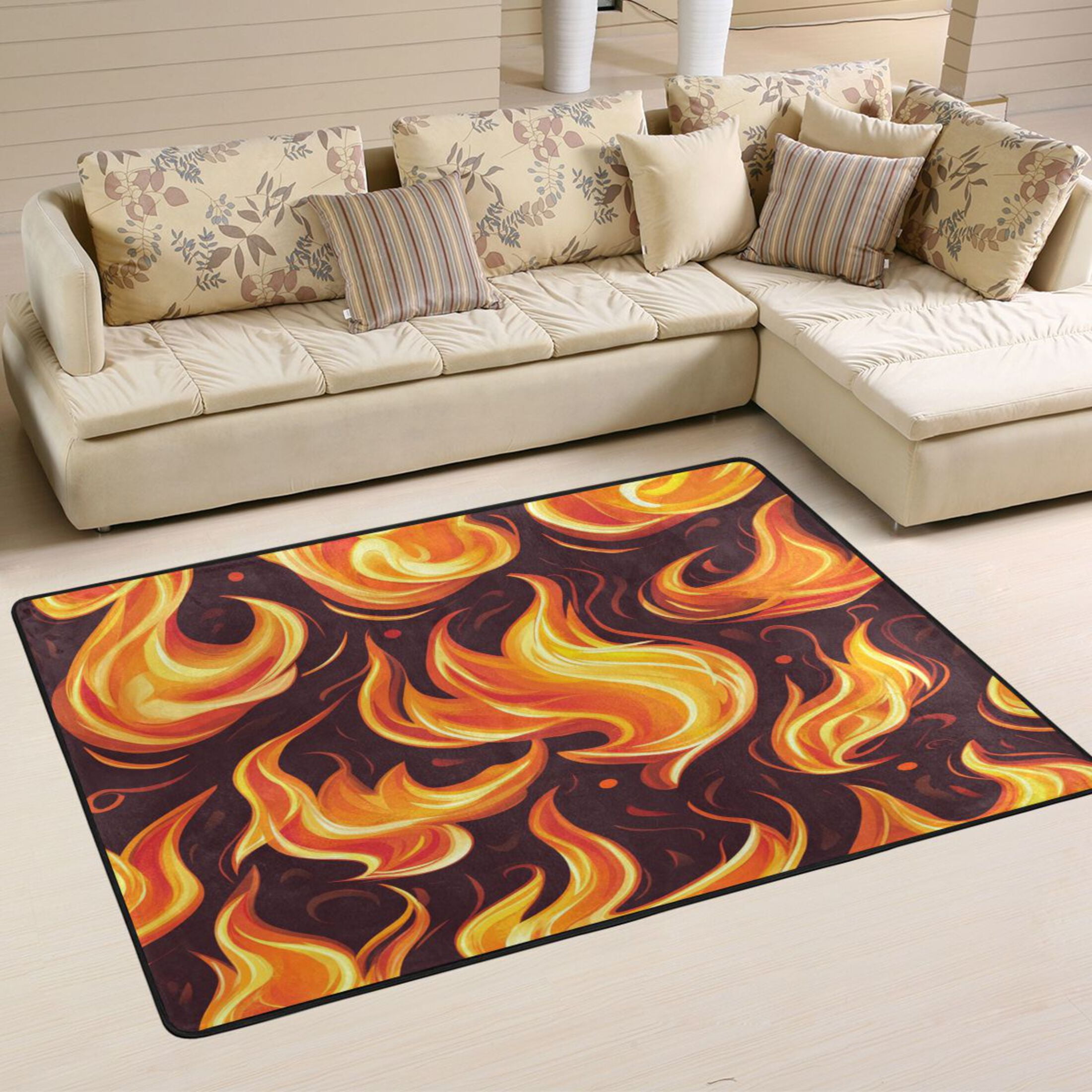 Area Rugs 72"x48" Indoor NonSlip Wear Resistant Floor Mats Soft Large