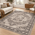Area Rugs 9x12 Living Room: Washable Vintdark Brown Rug - Walmart.com