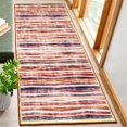 thumbnail image 1 of Area Rugs for Bedroom Entryway, 2x6 Boho Colorful Stripes Vintage Carpet Soft Faux Wool Bedside Rug, Indoor Floor Rug for Kids Girls Boys Home Decor Aesthetic, Dorm Nursery Farmhouse Multicolor, 1 of 9