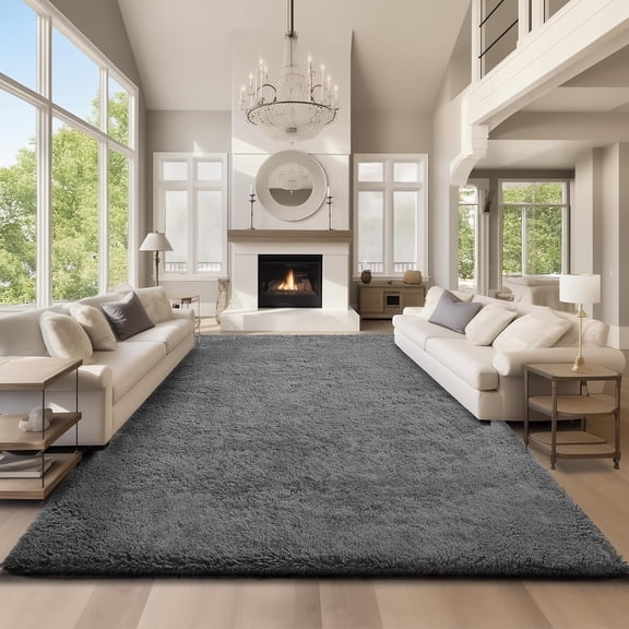 Shag Area Rugs for Living Room 10'X14', Soft and Fluffy Shaggy Carpet for Pets, Machine Washable Floor Rugs for Living room