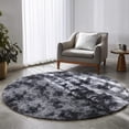 thumbnail image 1 of Shag Area Rugs for Living Room 8'(Round), Soft and Fluffy Shaggy Carpet for Pets, Machine Washable Floor Rugs for Living room, 1 of 9