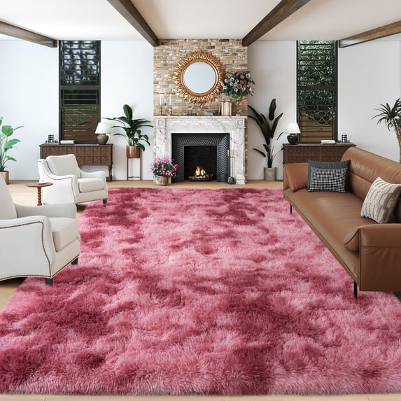 Shag Area Rugs for Living Room 9'X12', Soft and Fluffy Shaggy Carpet for Pets, Machine Washable Floor Rugs for Living room