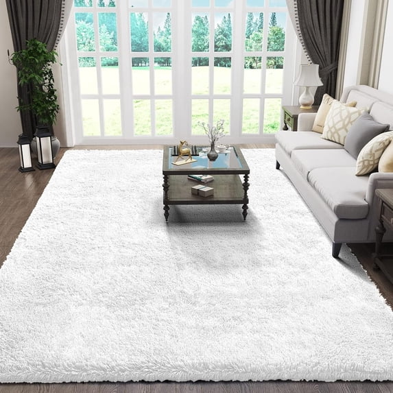 Shag Area Rugs for Living Room 9'X12', Soft and Fluffy Shaggy Carpet for Pets, Machine Washable Floor Rugs for Living room