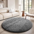 thumbnail image 1 of Shag Area Rugs for Living Room 7'(Round), Soft and Fluffy Shaggy Carpet for Pets, Machine Washable Floor Rugs for Living room, 1 of 9