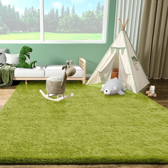 Shag Area Rugs for Living Room 8'X10', Soft and Fluffy Shaggy Carpet for Pets, Machine Washable Floor Rugs for Living room