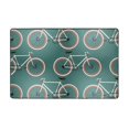 Area Rugs, Bike Pattern Modern Washable Large Rugs for Living Room