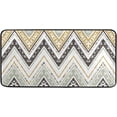 thumbnail image 1 of Area Rugs Carpet for Bedroom Floor Kitchen Rugs Abstract Zig Zag Retro Chevron Geometric Door mat Bedside Runner Rug Living Room Washable Non Slip 39×20in, 1 of 7