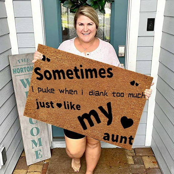 Area Rugs,Carpet Home Doorway English Letter Printing Durable Unique Design Floor Mat Carpet For Bedroom