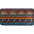thumbnail image 1 of Area Rugs Carpet for Bedroom Floor Kitchen Rugs African Print Geometric Ethnic Brown Bedside Runner Rug Living Room Washable Non Slip 39×20in Sofa, 1 of 7