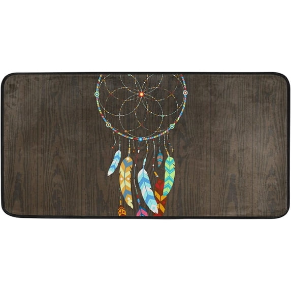 Area Rugs Carpet for Bedroom Floor Kitchen Rugs Dream Catcher Tribal Vintage Bedside Runner Rug Living Room Washable Non Slip 39×20in Sofa