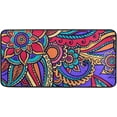thumbnail image 1 of Area Rugs Carpet for Bedroom Floor Kitchen Rugs Flowers Leaves and Indian Ornament Door mat Bedside Runner Rug Living Room Washable Non Slip 39×20in, 1 of 7