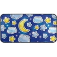 thumbnail image 1 of Area Rugs Carpet for Bedroom Floor Kitchen Rugs Night Sky Stars Clouds Moons Door Mat Bedside Runner Rug Living Room Washable Non Slip 39×20in, 1 of 7