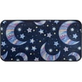 thumbnail image 1 of Area Rugs Carpet for Bedroom Floor Kitchen Rugs Night Stars Crescent Moon Door Mat Bedside Runner Rug Living Room Washable Non Slip 39×20in, 1 of 7
