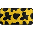 thumbnail image 1 of Area Rugs Carpet for Bedroom Floor Kitchen Rugs Yellow Black Cow Spot Door Mat Bedside Runner Rug Living Room Washable Non Slip 39×20in, 1 of 7