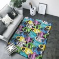Area Rugs, Color robot Washable Large Rugs for Living Room Bedroom