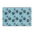 Area Rugs, Cute Dog Footprints Washable Large Rugs for Living Room