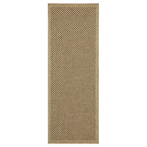 Area Rugs Earth GC_NTL1005 Jute/Mocha 2 ft. 7 in. x 7 ft. 3 in. Indoor/Outdoor Area Rug,Runner Rugs