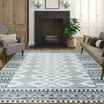 thumbnail image 1 of Area Rugs For Living Room Dark Grey Dining Room Rugs For Under Table Washable Neutral Area Rugs Low-Pile Ultra-Thin Distressed Entryway Rugs Indoor Throw Carpet For Bedroom Nursery, 1 of 8