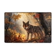 thumbnail image 1 of Area Rugs For Living Room Decor - Autumn Wolf Maple Forest A Anti Slip Throw Washable Rugs 3x5 For Bedroom, Soft Indoor Carpet For Bedroom Living Room 60x39In, 1 of 5