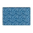 Area Rugs For Living Room Decor Blue Glitter lightning Anti Slip