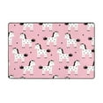 Area Rugs For Living Room Decor Cartoon Cute Horse Pink Anti Slip