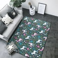 thumbnail image 1 of Area Rugs For Living Room Decor - Cartoon Cute White Horse Flower_A Soft Anti Slip Throw Washable Rugs 5x7 For Bedroom, Indoor Carpet For Bedroom Living Room 80x58In, 1 of 7
