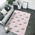 Area Rugs For Living Room Decor Cute French Bulldog Face Love Soft