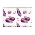 thumbnail image 1 of Area Rugs For Living Room Decor - Eggplant Garlic Purple Anti Slip Throw Washable Rugs 3x5 For Bedroom, Soft Indoor Carpet For Bedroom Living Room 60x39In, 1 of 5