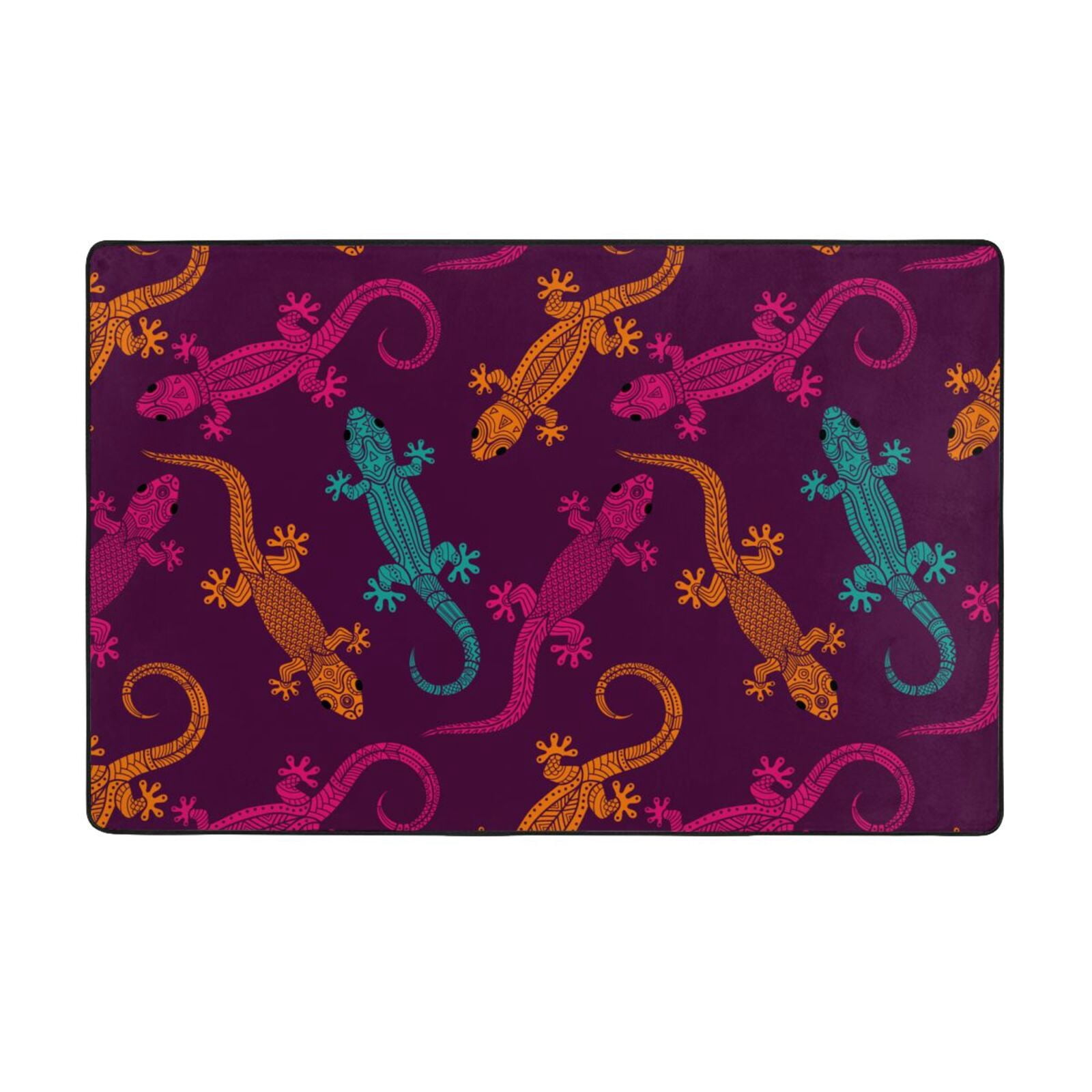Cool Rug Lizard Area Rugs For Living Room Decor - Exotic Cute Gecko Lizard Anti Slip ...