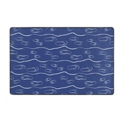 Area Rugs For Living Room Decor - Flip Flop Pattern Anti Slip Throw Washable Rugs 3x5 For Bedroom, Soft Indoor Carpet For Bedroom Living Room 60x39In