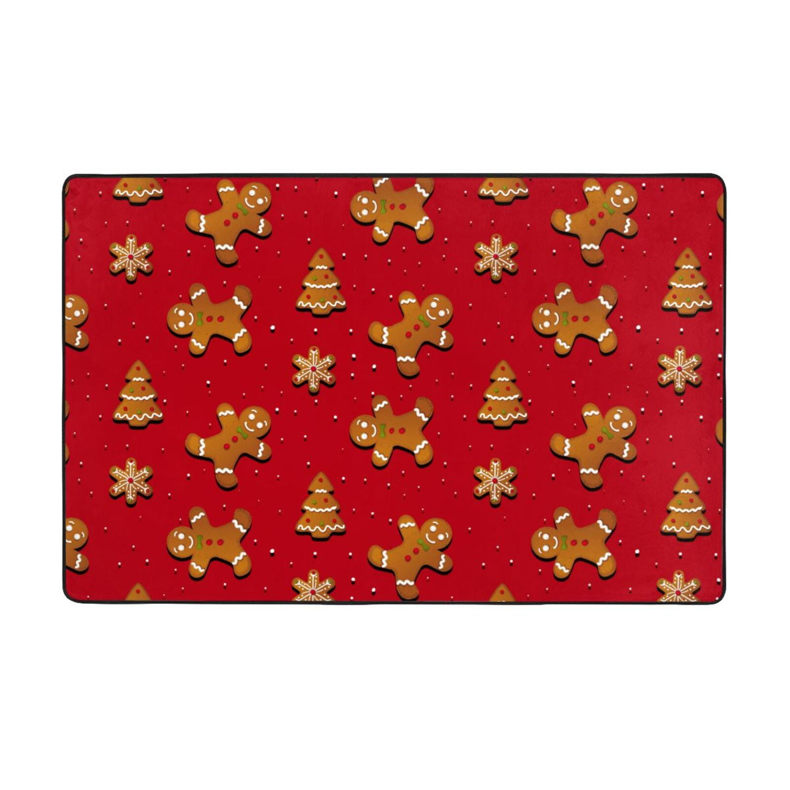 Area Rugs For Living Room Decor - Gingerbread Man Anti Slip Throw ...