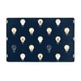 Area Rugs For Living Room Decor Gray Light Bulb Pattern Anti Slip