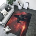thumbnail image 1 of Area Rugs For Living Room Decor - Lone Rider Under Red Sky Soft Anti Slip Throw Washable Rugs 5x7 For Bedroom, Indoor Carpet For Bedroom Living Room 80x58In, 1 of 7
