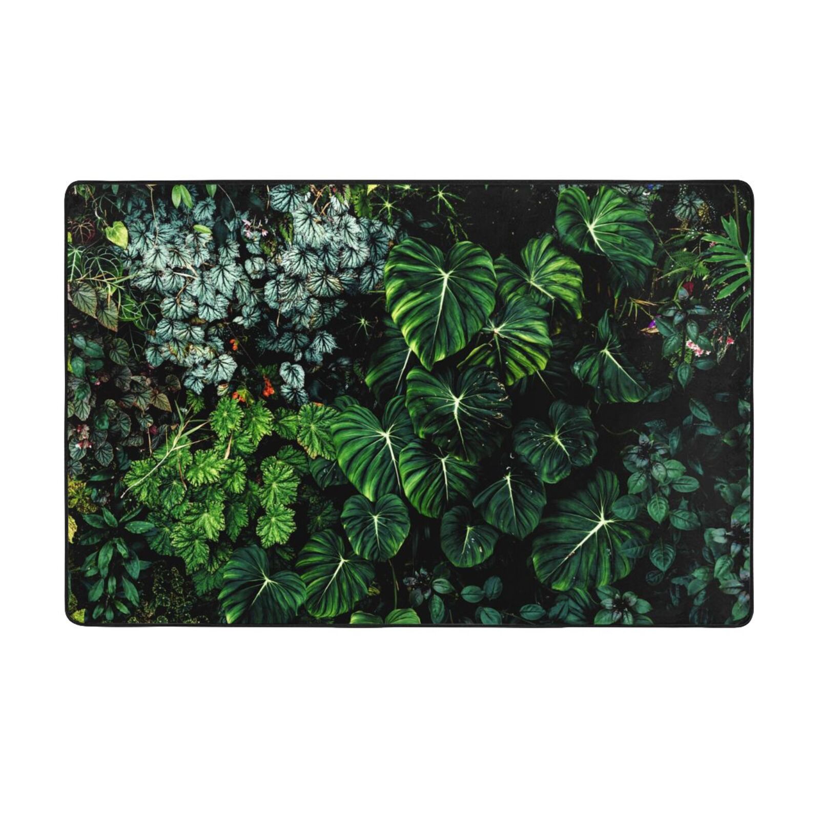 Area Rugs For Living Room Decor Lush Foliage Green Plant Anti Slip
